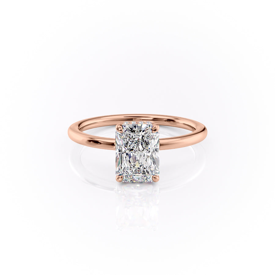 The Margot Set With A 3 Carat Radiant Lab Diamond