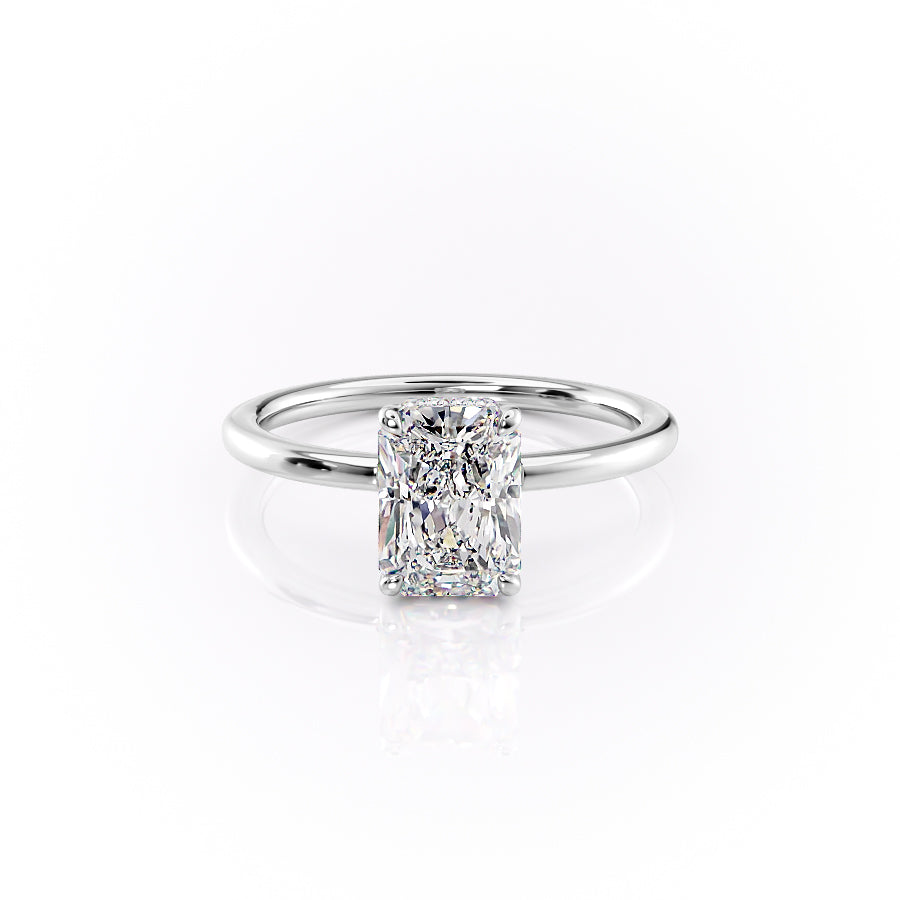 The Margot Set With A 3 Carat Radiant Lab Diamond