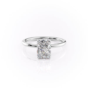 The Margot Set With A 3 Carat Radiant Lab Diamond