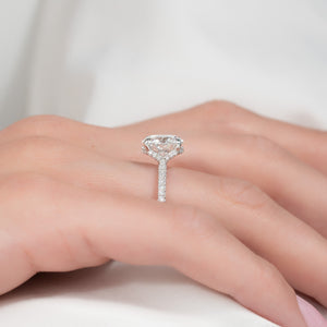 The Pave Margot Set With A 2 Carat Round Lab Diamond