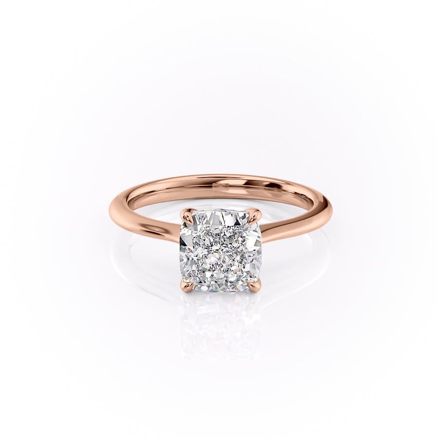 The Katelyn Set With A 4 Carat Cushion Moissanite