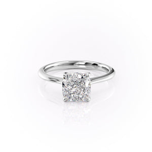 The Katelyn Set With A 4 Carat Cushion Moissanite