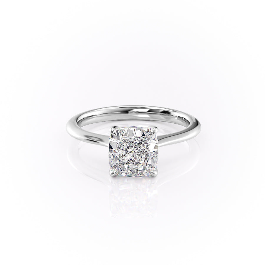 The Katelyn Set With A 1.5 Carat Cushion Lab Diamond