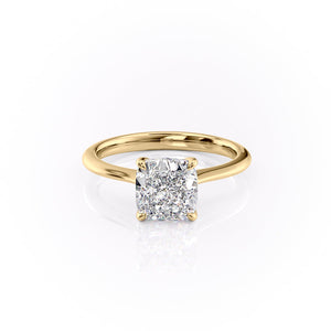 The Katelyn Set With A 2 Carat Cushion Moissanite