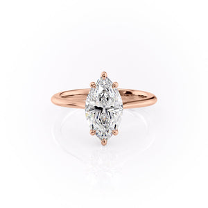 The Katelyn Set With A 4.5 Carat Marquise Moissanite