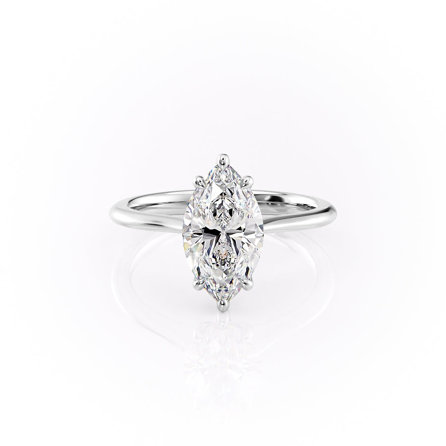 The Katelyn Set With A 3 Carat Marquise Moissanite