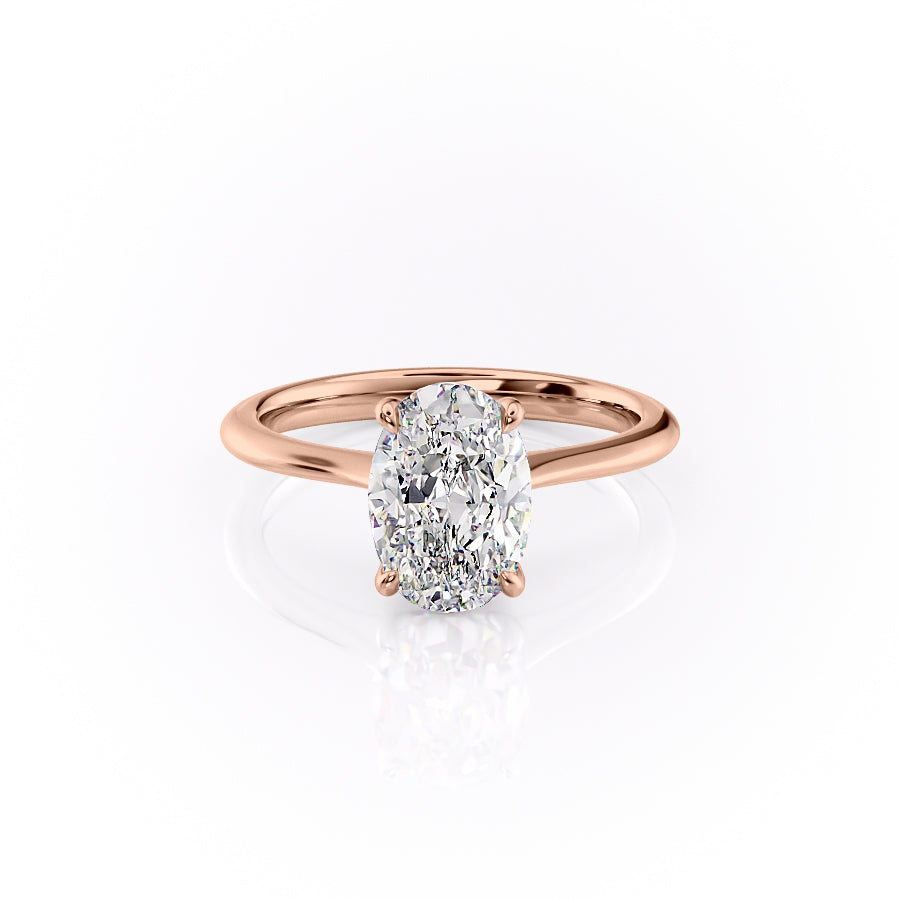 The Katelyn Set With A 4.5 Carat Oval Moissanite