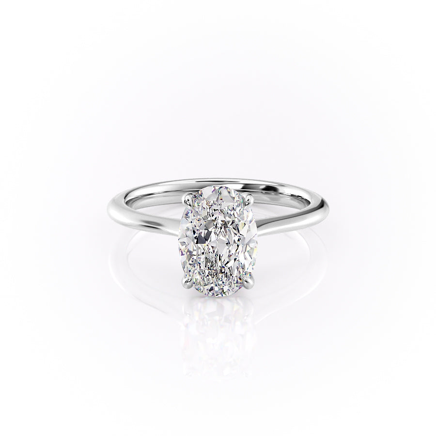 The Katelyn Set With A 4.5 Carat Oval Moissanite