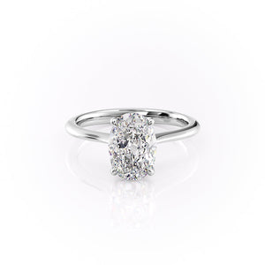 The Katelyn Set With A 3 Carat Oval Lab Diamond