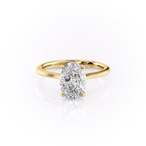 The Katelyn Set With A 3 Carat Oval Moissanite