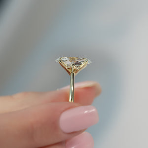 The Katelyn Set With A 4 Carat Oval Moissanite