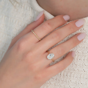 The Katelyn Set With A 4 Carat Oval Moissanite
