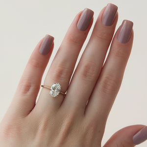 The Katelyn Set With A 4 Carat Oval Moissanite