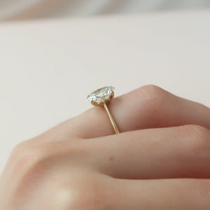 The Katelyn Set With A 4 Carat Oval Moissanite