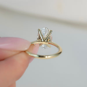 The Katelyn Set With A 4 Carat Oval Moissanite