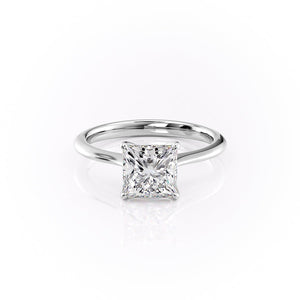The Katelyn Set With A 1 Carat Princess Lab Diamond