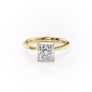 The Katelyn Set With A 4.5 Carat Princess Moissanite