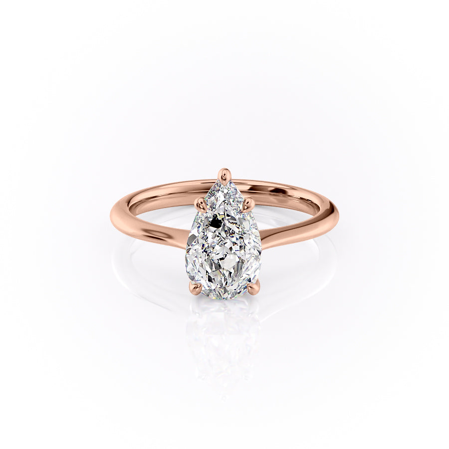 The Katelyn Set With A 3 Carat Pear Lab Diamond