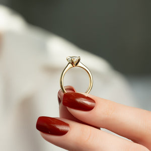 The Katelyn Set With A 4 Carat Pear Moissanite