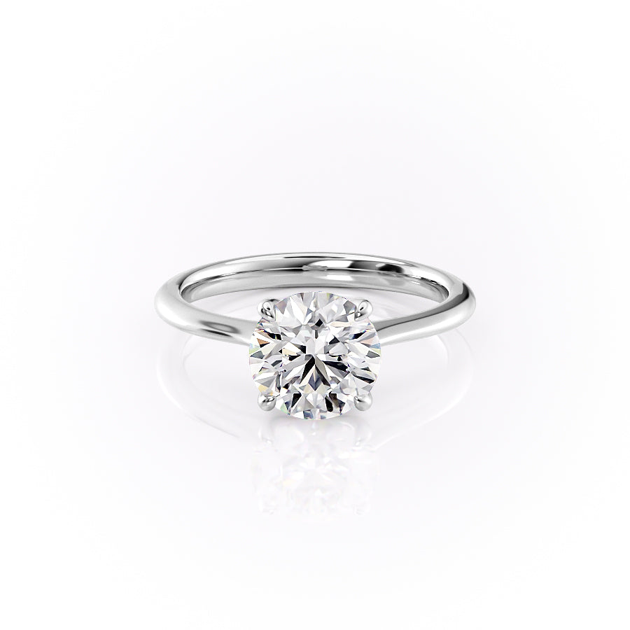 The Katelyn Set With A 4.5 Carat Round Moissanite