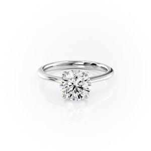 The Katelyn Set With A 1.5 Carat Round Moissanite