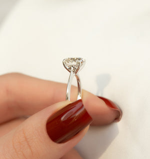 The Katelyn Set With A 2 Carat Round Moissanite