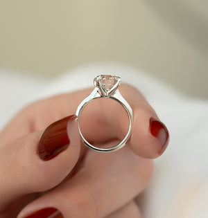 The Katelyn Set With A 2 Carat Round Moissanite