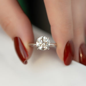 The Katelyn Set With A 2 Carat Round Moissanite