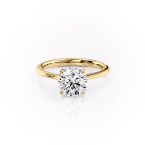 The Katelyn Set With A 4.5 Carat Round Moissanite