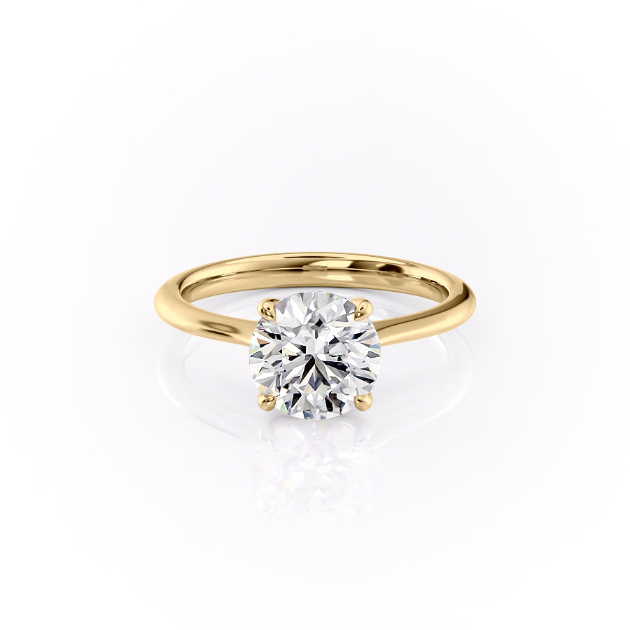 The Katelyn Set With A 3 Carat Round Lab Diamond