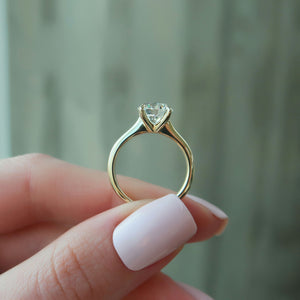 The Katelyn Set With A 2 Carat Round Moissanite