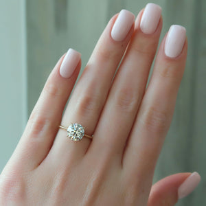 The Katelyn Set With A 2 Carat Round Moissanite