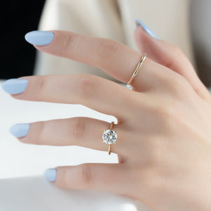 The Katelyn Set With A 2 Carat Round Moissanite