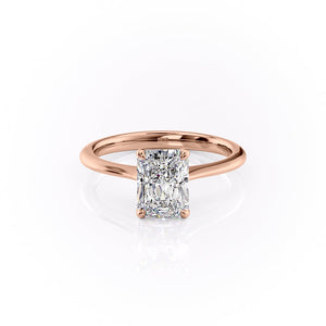 The Katelyn Set With A 4.5 Carat Radiant Moissanite