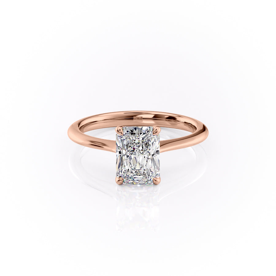 The Katelyn Set With A 2.5 Carat Radiant Lab Diamond