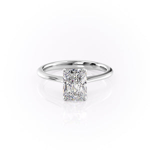 The Katelyn Set With A 1.5 Carat Radiant Lab Diamond
