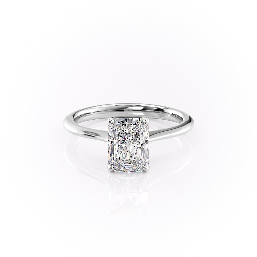 The Katelyn Set With A 4.5 Carat Radiant Moissanite
