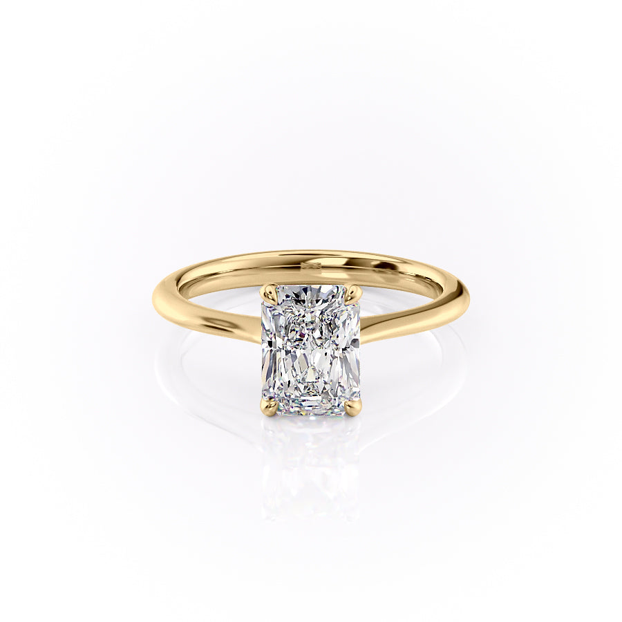 The Katelyn Set With A 2.5 Carat Radiant Lab Diamond