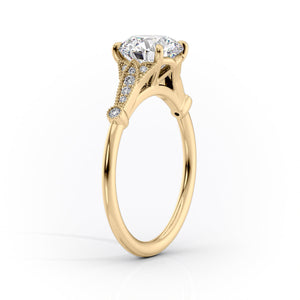 The Stephanie Set With A 3 Carat Oval Lab Diamond