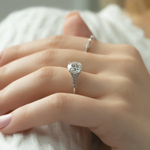 The Stephanie Set With A Round Lab Diamond