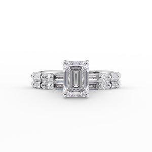 The Patricia Set With A 2 Carat Emerald Lab Diamond