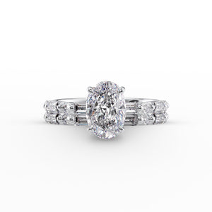 The Patricia Set With A Oval Lab Diamond