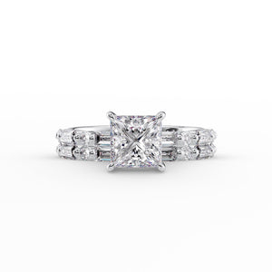 The Patricia Set With A 1 Carat Princess Lab Diamond