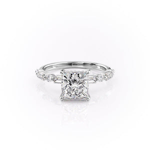 The Patricia Set With A 3 Carat Princess Lab Diamond