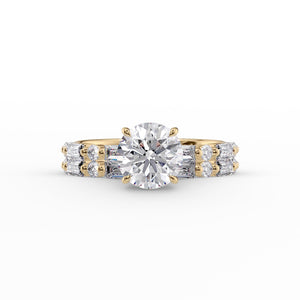 The Patricia Set With A 2 Carat Round Lab Diamond