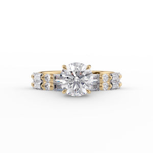 The Patricia Set With A 1.54 Carat Round Lab Diamond