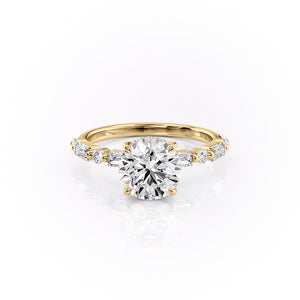 The Patricia Set With a 2.53 Carat Round Lab Diamond