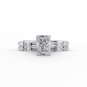 The Patricia Set With A 3 Carat Radiant Lab Diamond