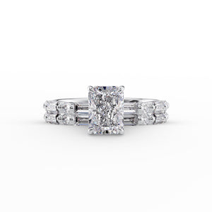 The Patricia Set With A 3 Carat Radiant Lab Diamond