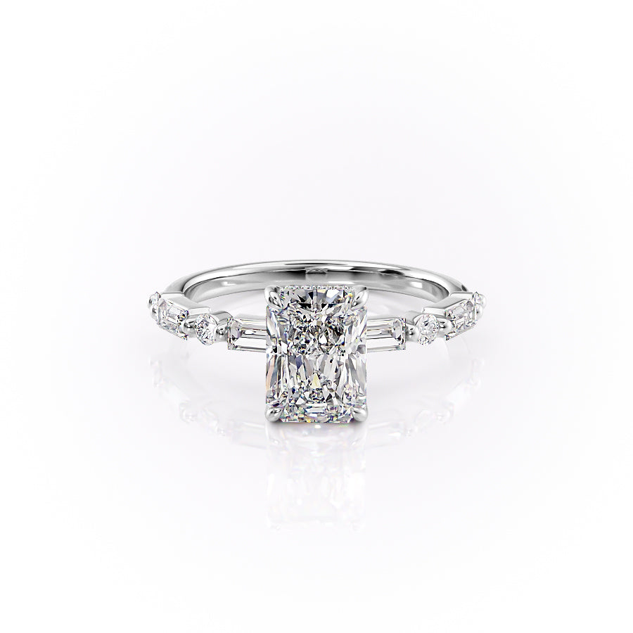 The Patricia Set With A 3 Carat Radiant Lab Diamond